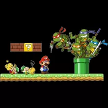 Leonardo Petten “Leonardo, Raphael, Donatello, Michelangelo en Mario” – Super Mario parodie