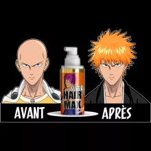 T-Shirt à manches longues Saitama « La solution Miracle pour retrouver une belle chevelure... » – Parodie One-Punch Man
