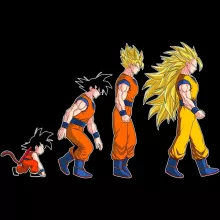 Son-Goku Handyhülle “Evolutionstheorie” – Parodie auf Dragon Ball Z