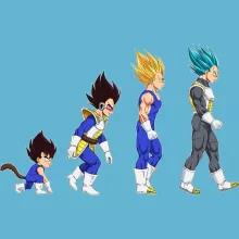 Body bébé Vegeta Super Saiyajin « La Théorie de l'évolution (Prince Edition) » – Parodie Dragon Ball Z