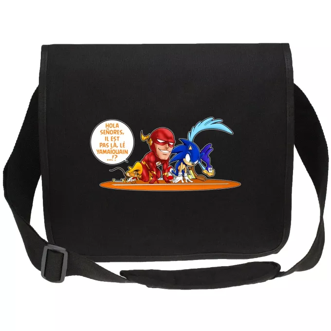 Sacs étudiant canvas Parodie Flash Le 100 M le plus rapide de tous les temps !! - Speedy Gonzales, Sonic, Bipbip