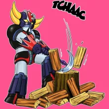 Camisola de alças crianças raparigas – UFO Robot Grendizer de parodia