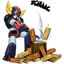 T-shirt criança rapaz – UFO Robot Grendizer de parodia