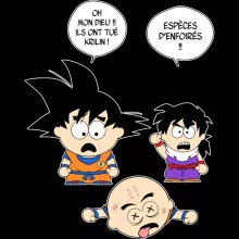 Body bébé manches longues Sangoku « Le comique de répétition... » – Parodie Dragon Ball Z