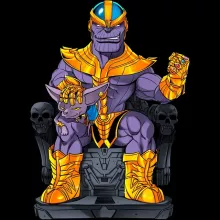 Casquette Enfant Thanos « Le Dieu de la destruction... et son chat ! » – Parodie Dragon Ball Super