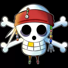 Body bébé manches longues Luffy « Le Drapeau Pirate du Capitaine Jack à la Sauce Manga » – Parodie One Piece