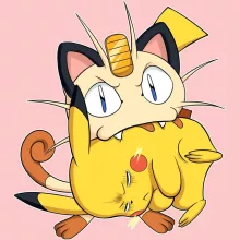 Pikachu Baby Strampler (Mädchen) “Pikachu und Mauzi” – Parodie auf Pokémon