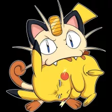 T-shirt bébé Pikachu « Le jeu du Chat et la Souris » – Parodie Pokémon