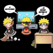 Coque Téléphone Portable « Le Multiclonage, ça déchire Datteba Yo !! » – Parodie Naruto