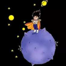 Der kleine Prinz Vegeta Baby T-shirt – Parodie auf Dragon Ball Z