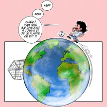Body bébé (Filles) Olivier « Le Plus grand terrain de foot du Monde ! » – Parodie Olive et Tom - Captain Tsubasa