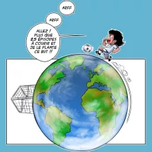 Body bébé Olivier « Le Plus grand terrain de foot du Monde ! » – Parodie Olive et Tom - Captain Tsubasa
