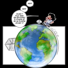 Pull Enfant Olivier « Le Plus grand terrain de foot du Monde ! » – Parodie Olive et Tom - Captain Tsubasa