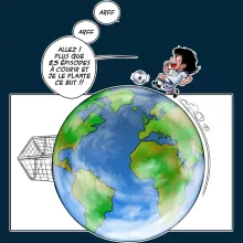 Bonnet Olivier « Le Plus grand terrain de foot du Monde ! » – Parodie Olive et Tom - Captain Tsubasa