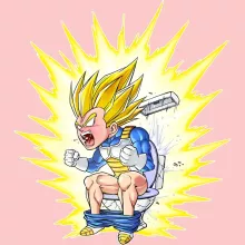 Body bébé (Filles) Végéta « Le Prince de la Super grosse commission ! » – Parodie Dragon Ball Super