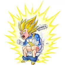 Body de bebé Vegeta Supersaiyajin – Parodia de Dragon Ball Super