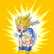 Vegeta Super-Saiyajin totebag – Parodie auf Dragon Ball Super