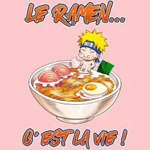 Body bébé (Filles) Naruto Uzumaki « Le Ramen... C'est la vie ! » – Parodie Naruto