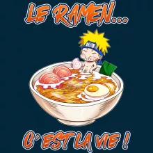 Casquette Naruto Uzumaki « Le Ramen... C'est la vie ! » – Parodie Naruto