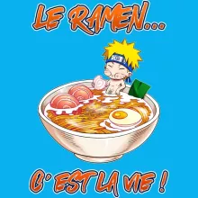 T-shirt bébé Naruto Uzumaki « Le Ramen... C'est la vie ! » – Parodie Naruto