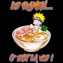 Coque Téléphone Portable Naruto Uzumaki « Le Ramen... C'est la vie ! » – Parodie Naruto