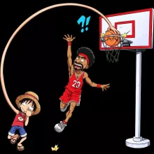 Pull Luffy « Le Roi des Pirates... et du Playground !! » – Parodie One Piece