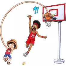 Affiche HD / Poster HD Luffy « Le Roi des Pirates... et du Playground !! » – Parodie One Piece