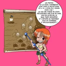 Débardeur Enfant Fille Nami « Les prévisions de Météo Pirate pour le prochain épisode ! » – Parodie One Piece