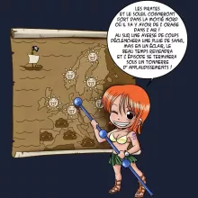 Sweat-Shirt à capuche Nami « Les prévisions de Météo Pirate pour le prochain épisode ! » – Parodie One Piece