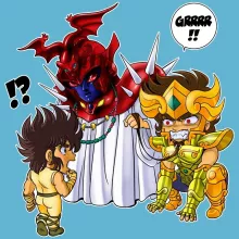 Body bébé Aiolia « Les Rues du Sanctuaire de plus en plus mal fréquentées... » – Parodie Saint Seiya