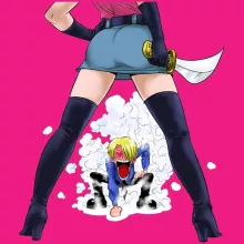 Sanji Damen T-shirt Tank top – Parodie auf One Piece
