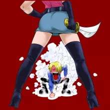 Sanji Women T-shirt – One Piece parody