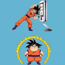 Son-Goku Baby Strampler – Parodie auf Dragon Ball Z