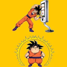 Camiseta Son Gokū – Parodia de Dragon Ball Z -DBZ