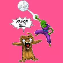 Débardeur Enfant Fille Piccolo « MAISON !!!!!!!!!!!!!!! » – Parodie Dragon Ball Z