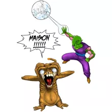 Débardeur Piccolo « MAISON !!!!!!!!!!!!!!! » – Parodie Dragon Ball Z