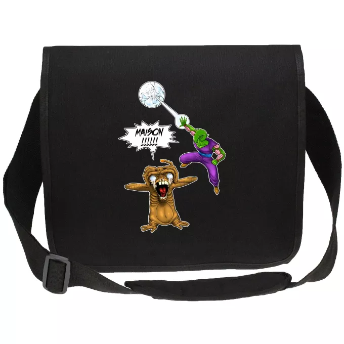 Sacs étudiant canvas Parodie Dragon Ball Z - DBZ MAISON !!!!!!!!!!!!!!! - Piccolo, E.T l'Extra-Terrestre