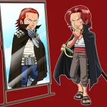 Bonnet Shanks « Man in the Mirror ! » – Parodie One Piece