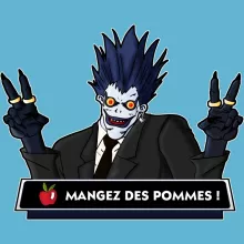 Body bébé Ryuk « Mangez des Pommes ! » – Parodie Death Note