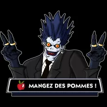 Casquette Ryuk « Mangez des Pommes ! » – Parodie Death Note