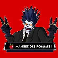 Casquette Ryuk « Mangez des Pommes ! » – Parodie Death Note