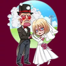 Cappello Annie Leonhart “Annie Leonhart il Gigante Femmina e Berthold Huber il Gigante Colossale” – Parodia dei L'attacco dei giganti
