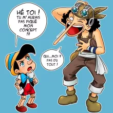 Body bébé Usopp « Menteur, Menteur ! » – Parodie One Piece