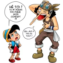 Mug Usopp « Menteur, Menteur ! » – Parodie One Piece