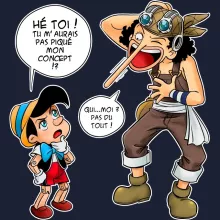 Sweat-Shirt à capuche Usopp « Menteur, Menteur ! » – Parodie One Piece
