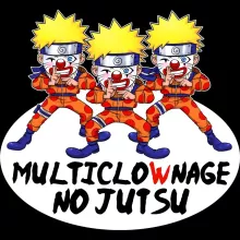 Pull Enfant Naruto Multiclonage « Multiclownage No Jutsu !! » – Parodie Naruto