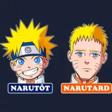 Sweat-Shirt à capuche « Narutôt... Narutard ! » – Parodie Naruto