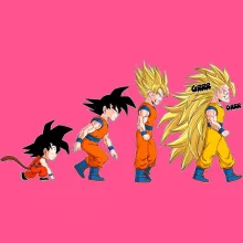Camisola de alças crianças raparigas Son Goku “A Teoria da Evolução Saiyajin” – Dragon Ball Z de parodia