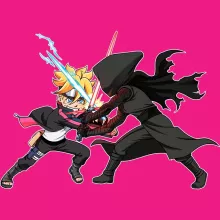 Boruto Linne för kvinnor “Boruto och Kylo Ren” – Parodi Stjärnornas krig
