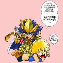 Body bébé (Filles) Hyoga « Non ! Pas la piqûre ! » – Parodie Saint Seiya